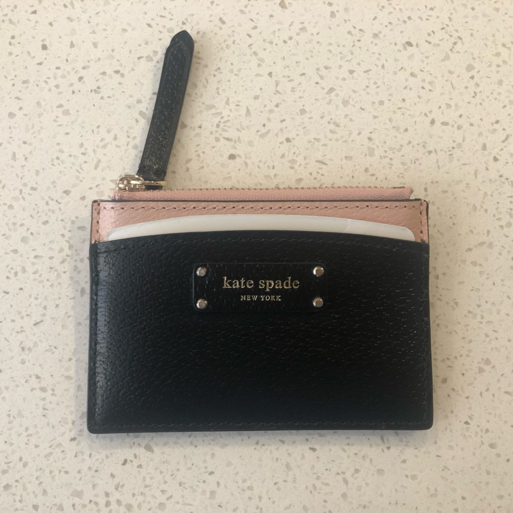 Kate Spade Small Pink and Black Wallet